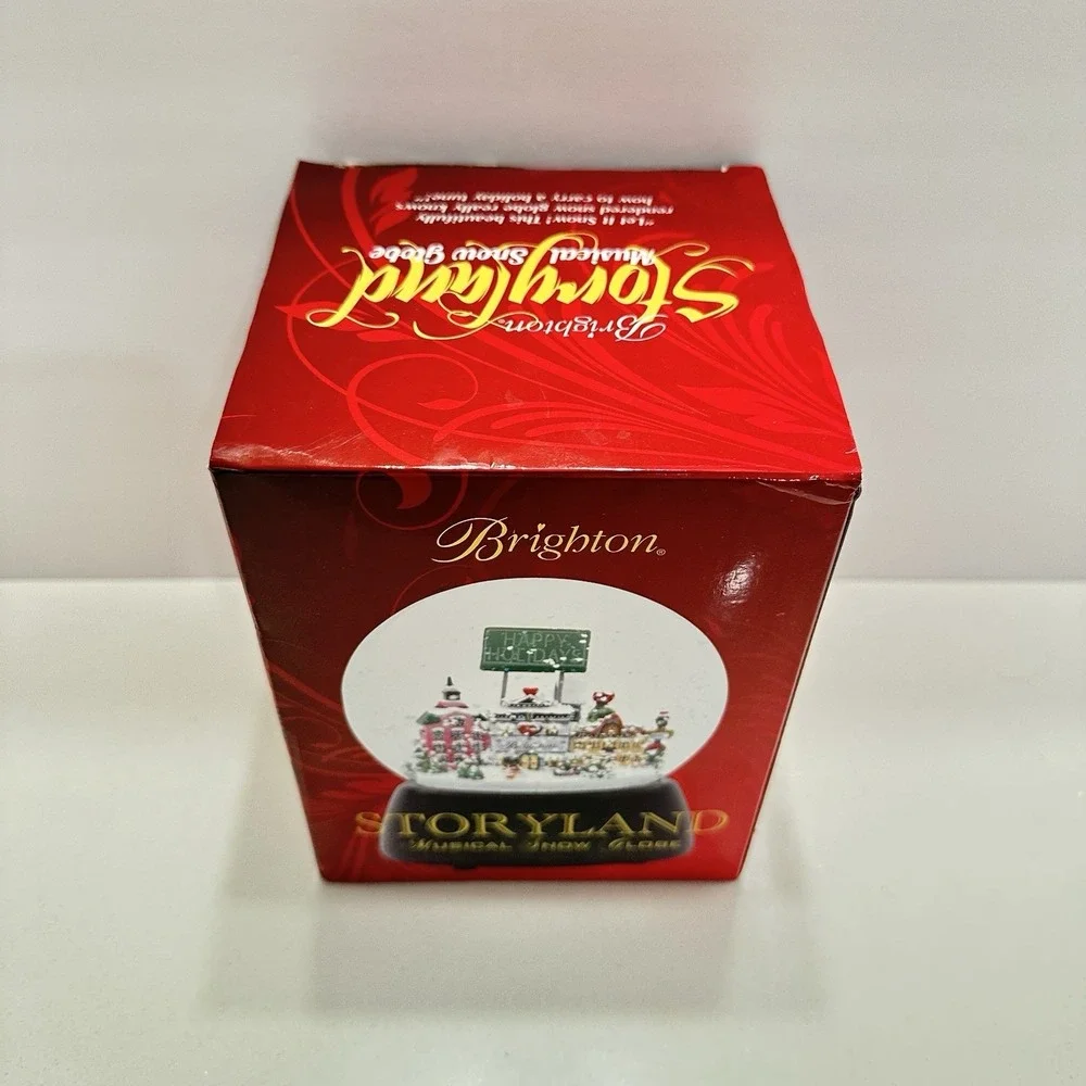 Vintage‎ Christmas BRIGHTON VILLAGE Storyland Musical Snow Globe – 